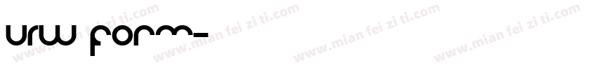 URW Form字体转换